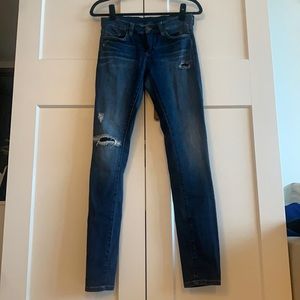 Blank NYC Distressed Low/Midrise Skinny Jean